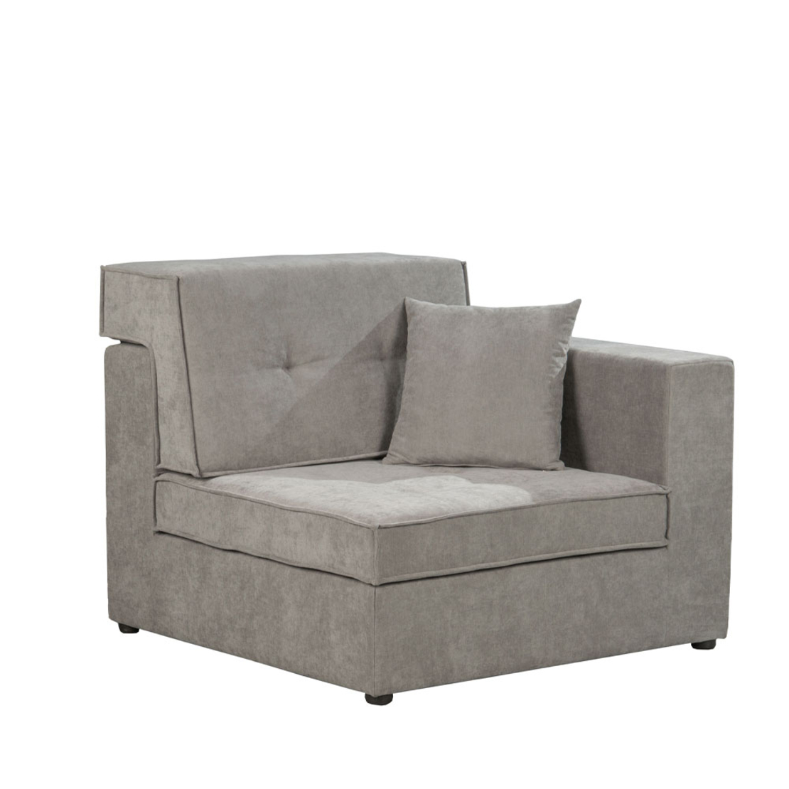 MEXICO ARMCHAIR WITH ARM EASY CLEAN FABRIC GREY E1 EU