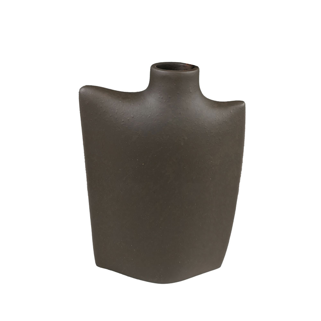 BOTELLA DECORATION VASE 17x7x25 POLYRESIN BROWN DARK