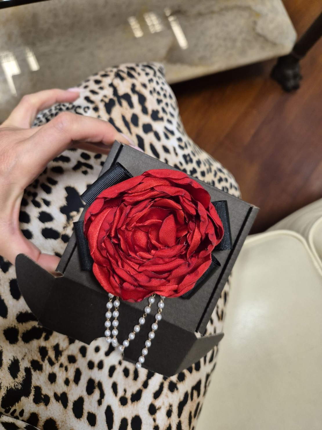 Red Pin Brooch