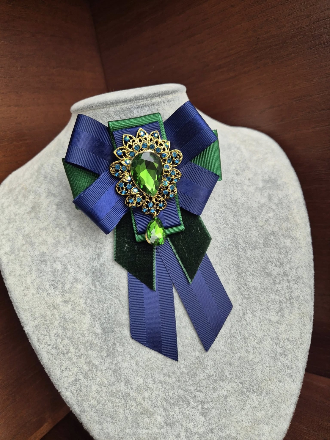 Green Velvet Brooch