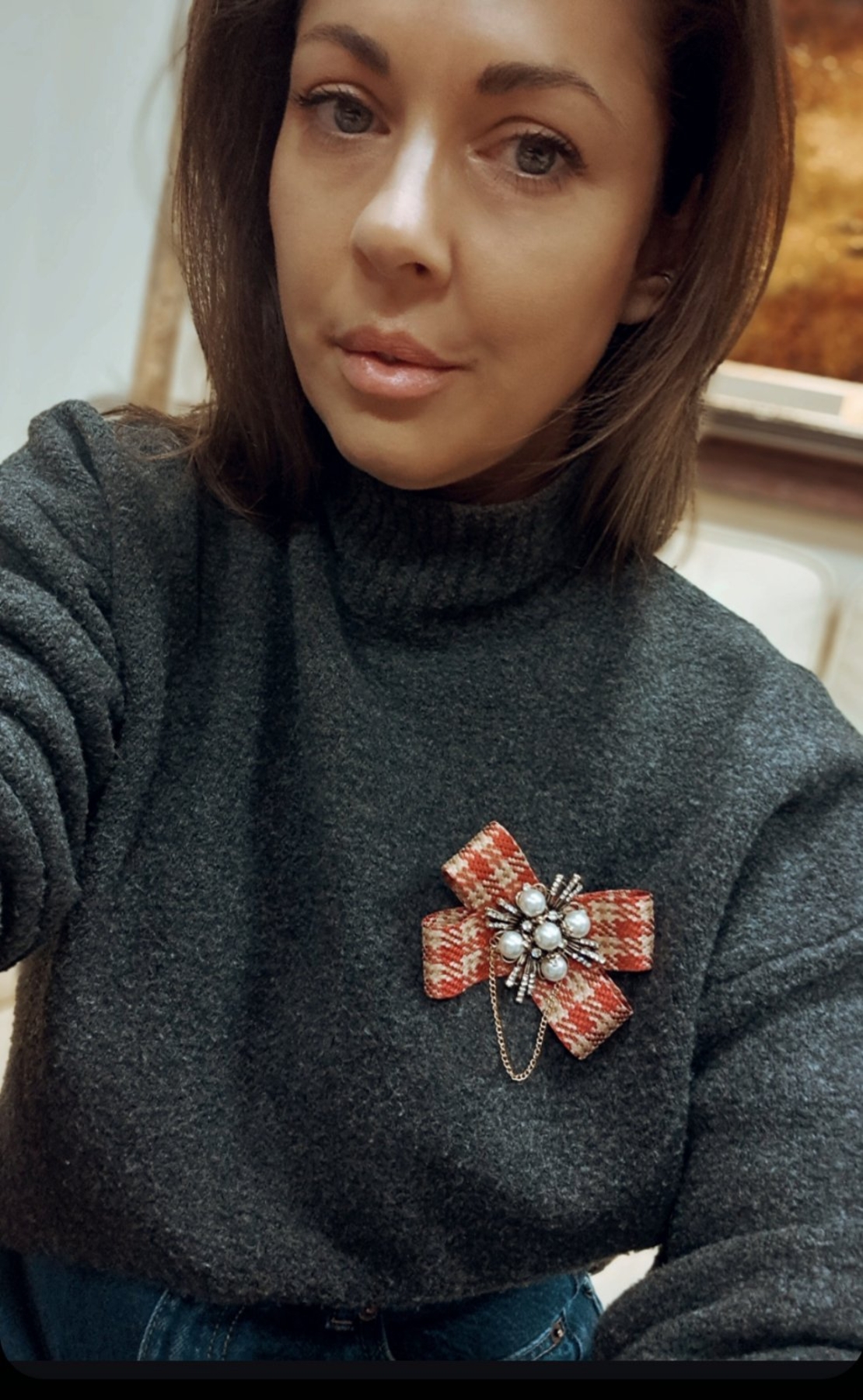 Red Pin Brooch