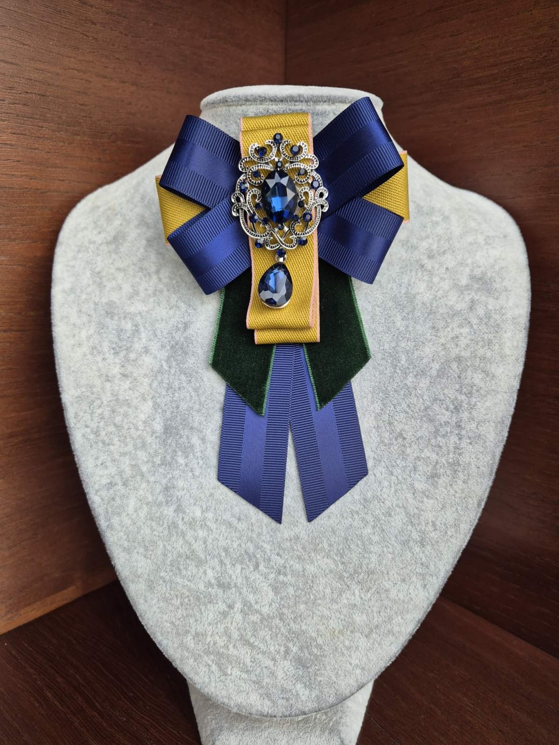 Dark Blue Mini Brooch