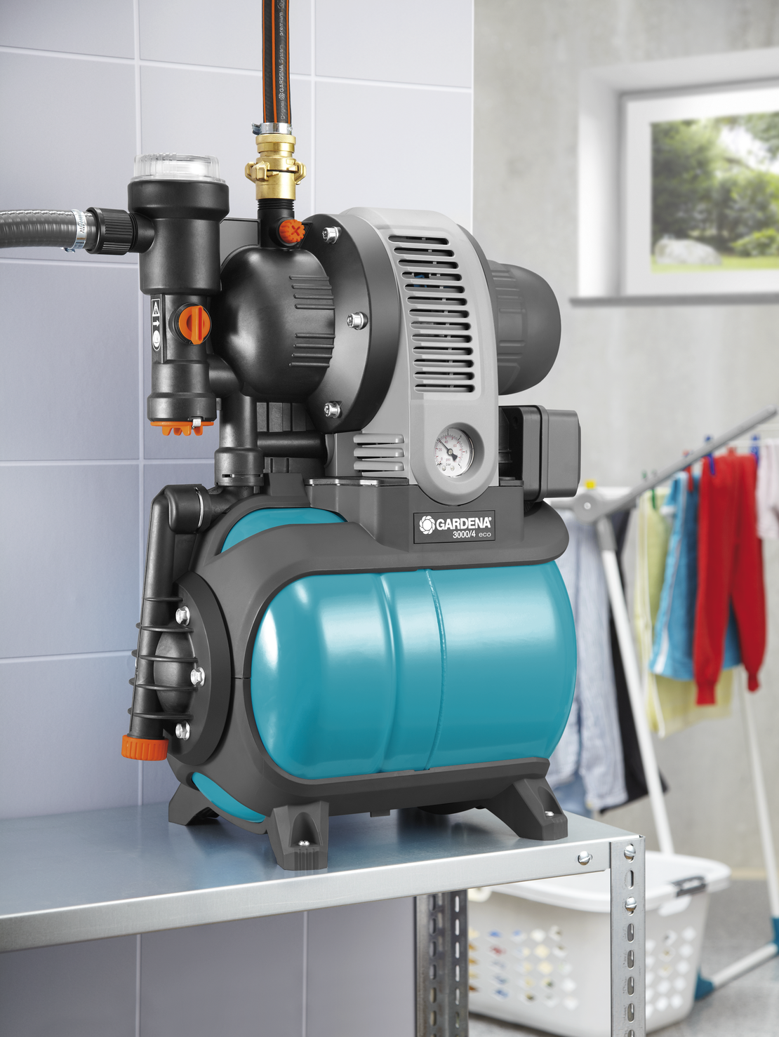GARDENA Хидрофорна уредба с разширителен съд 3000/4 eco