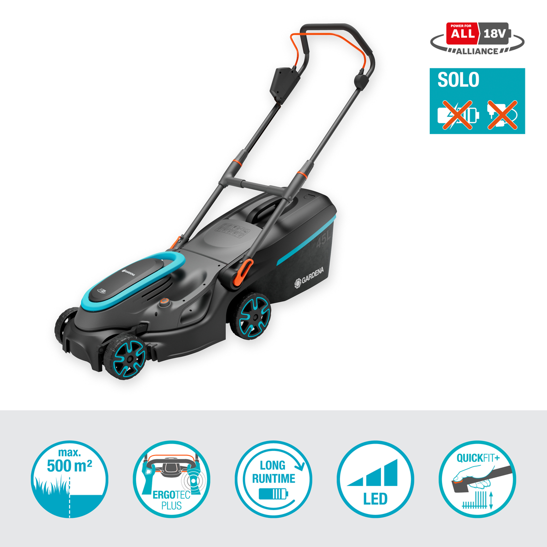 Battery Lawnmower PowerMax 37/36V P4A solo