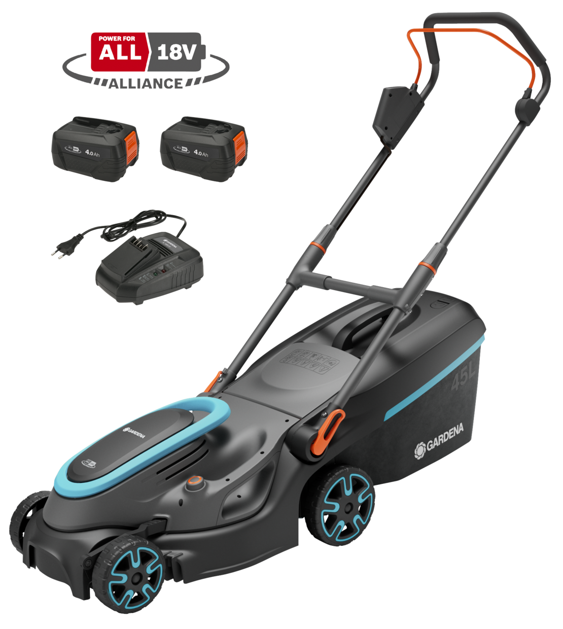 Battery Lawnmower PowerMax 37/36V P4A Set