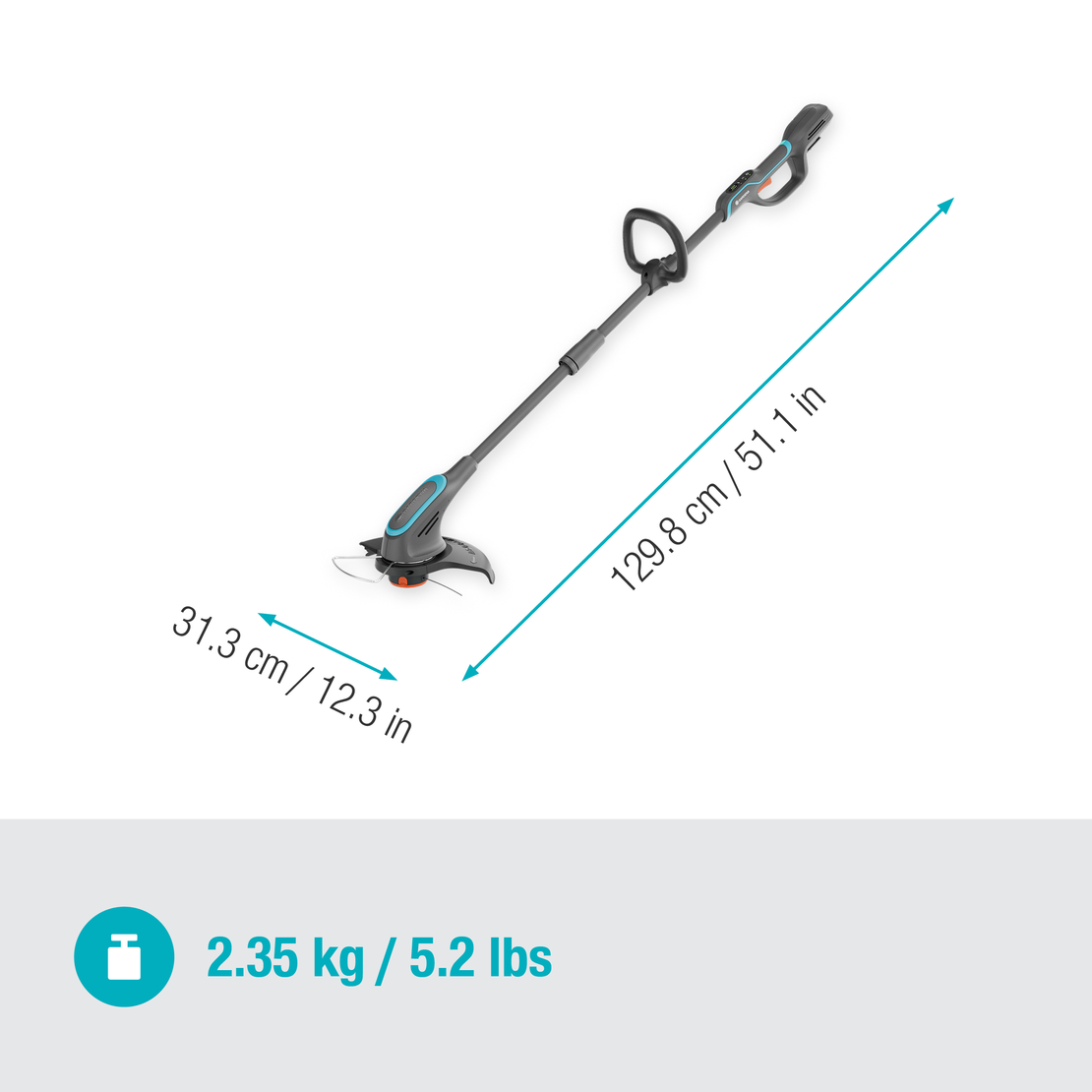 PowerTrim 30 18V Solo Unit Powerful Grass Trimmer