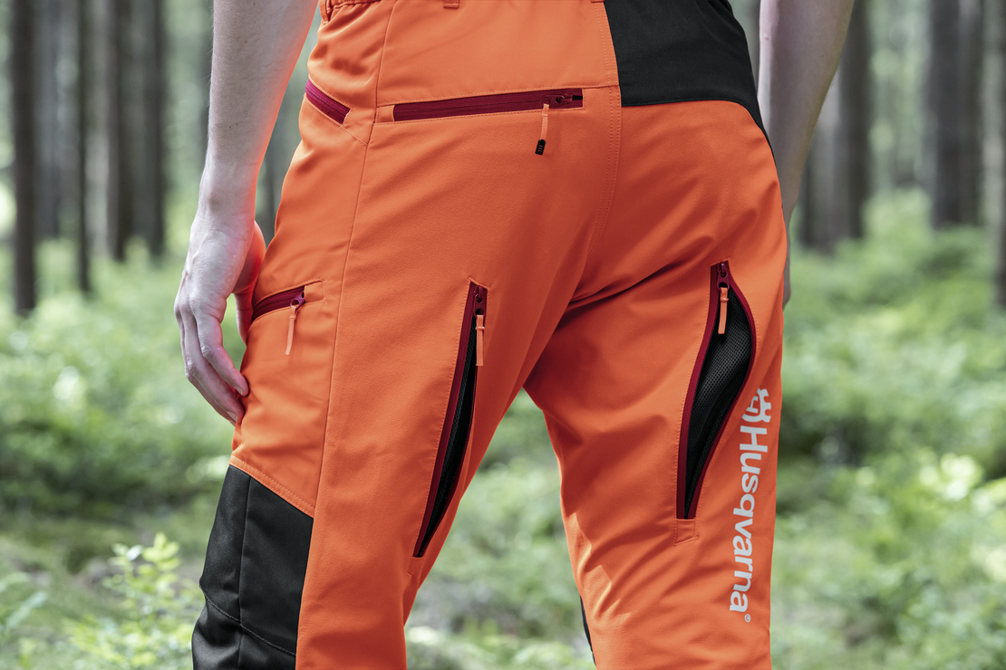 Brushcutting- and trimmer trousers, Technical
