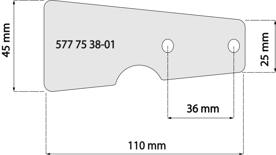 Cover plate - Exhaust port