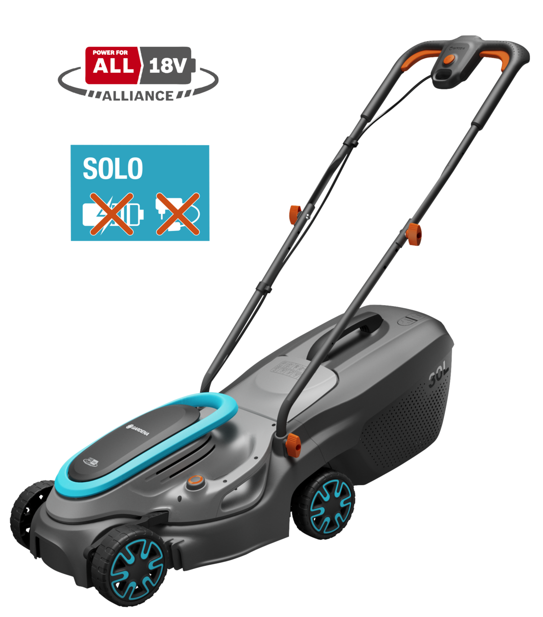 Battery Lawnmower PowerMax 32/18V P4A solo