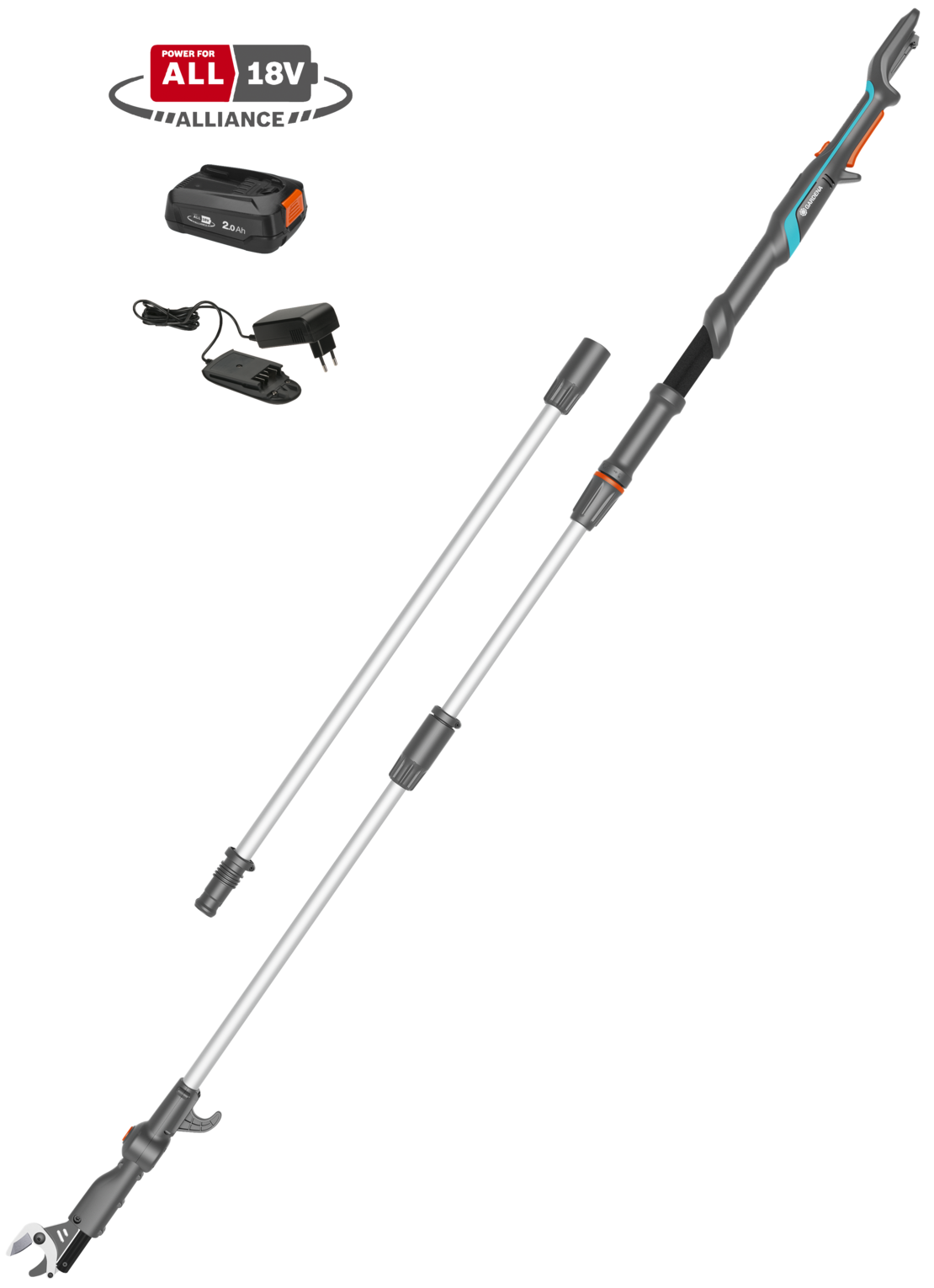 Battery Telescopic Pruning Loppers HighCut 360/18V P4A Ready-To-Use Set