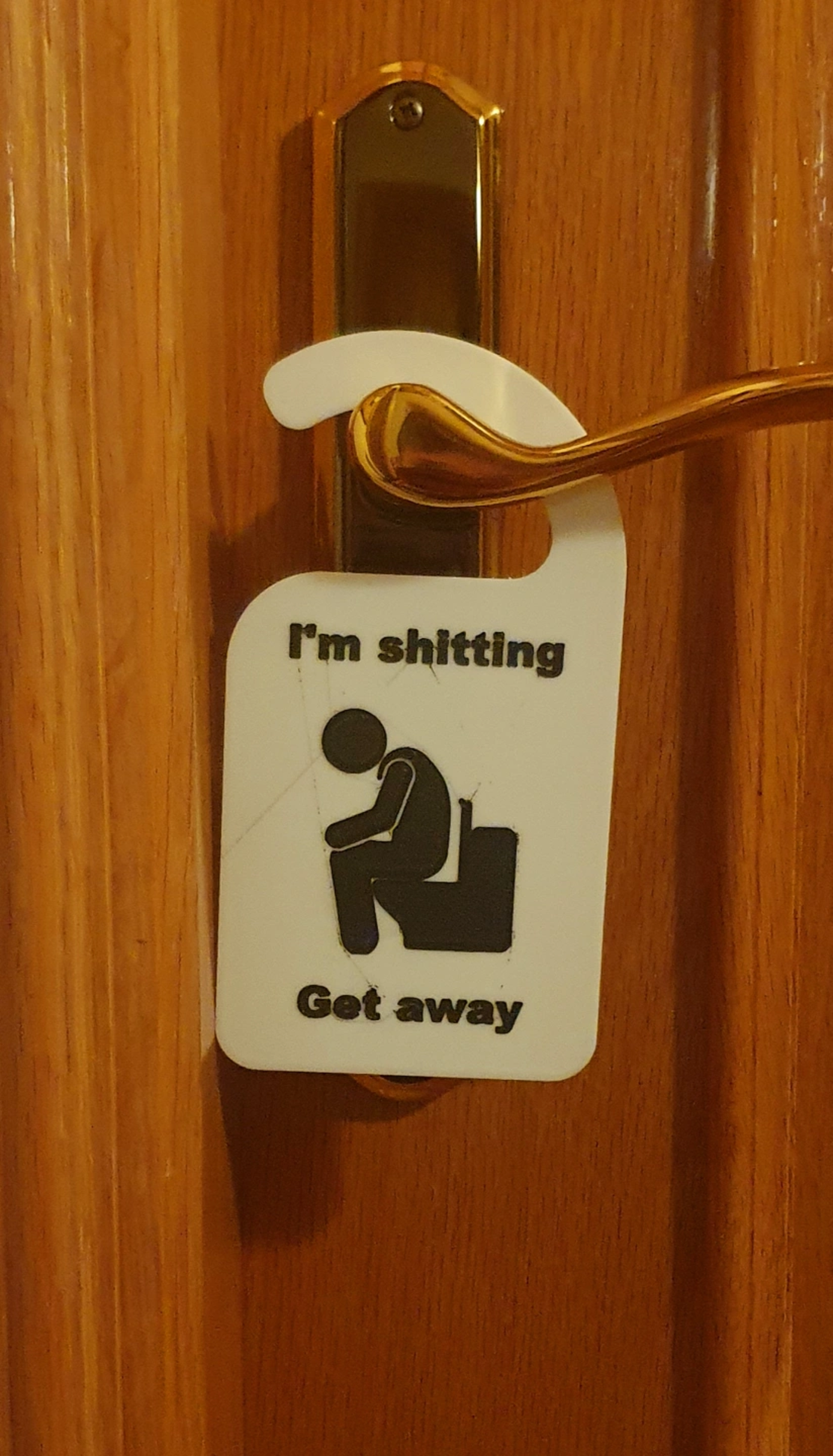 I'm shitting get away