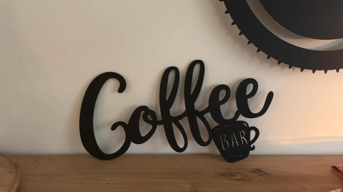 Coffe bar sign