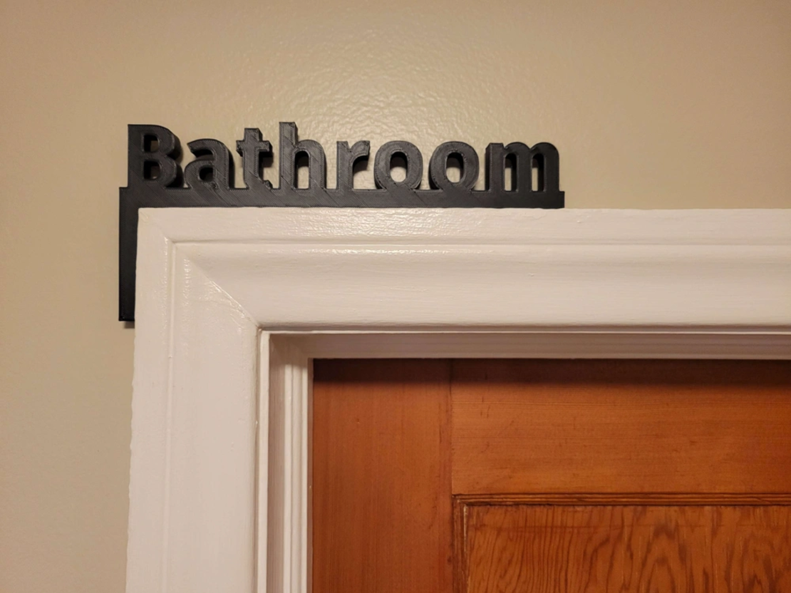 Bathroom sign