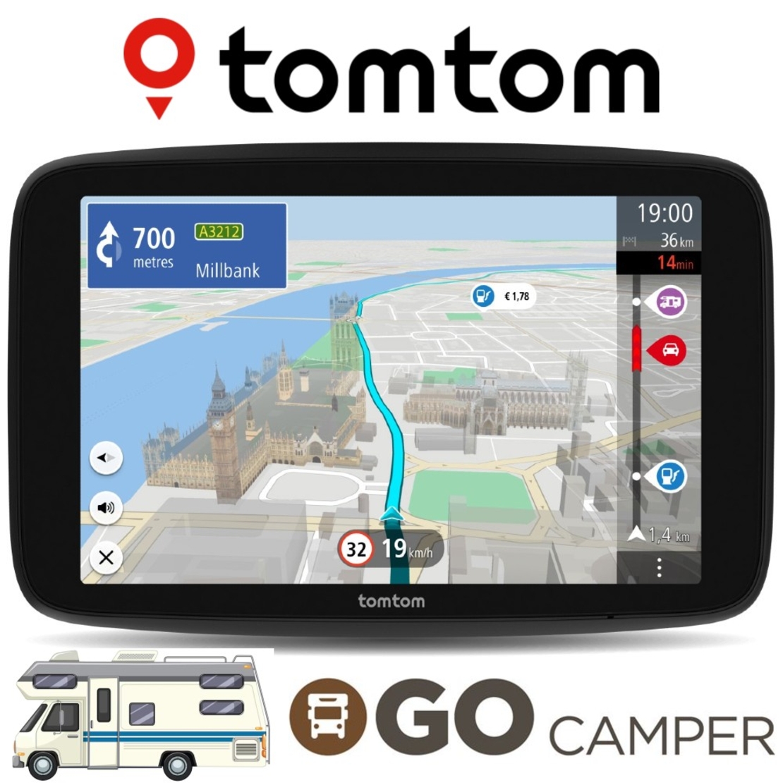 GPS Навигация TomTom за Кемпер/Каравана GO Camper Max 7 (2-nd Generation)