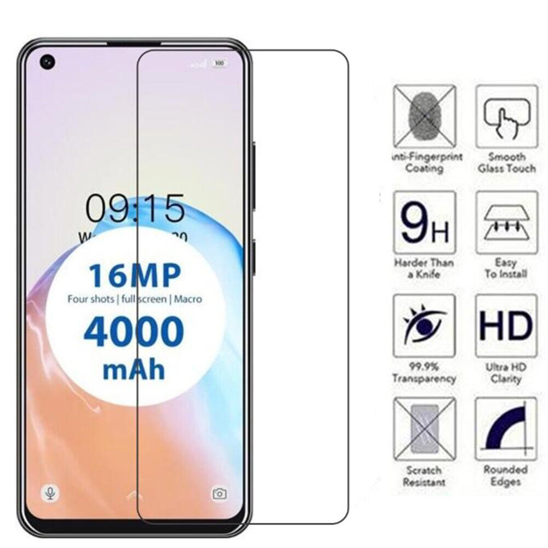 СТЪКЛЕН SCREEN ПРОТЕКТОР ЗА OUKITEL C18 PRO