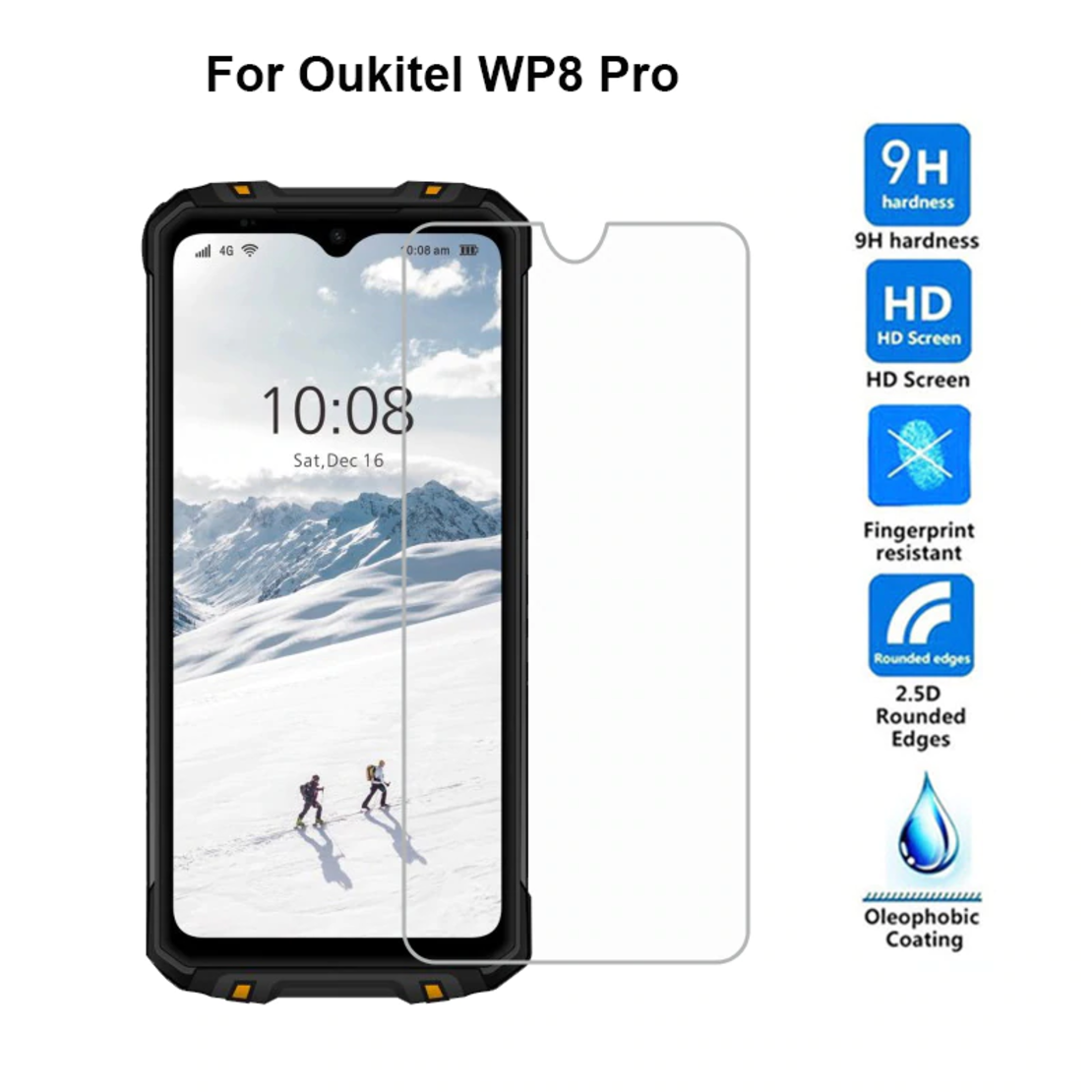 СТЪКЛЕН СКРИЙН ПРОТЕКТОР ЗА OUKITEL WP8 PRO