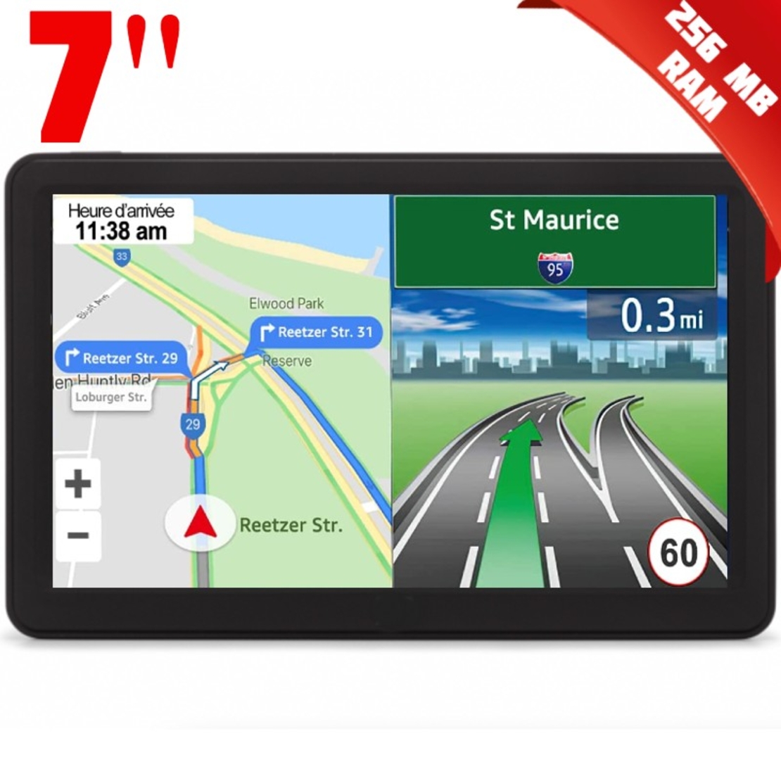 GPS Навигация Diniwid N7i Terminator, 7 инча, 256 MB RAM