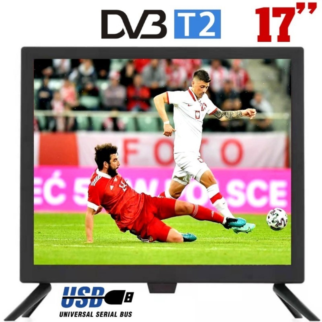 Телевизор NorthernCross NC-D17, 17 инча, 12 волта, DVB-T2, LED