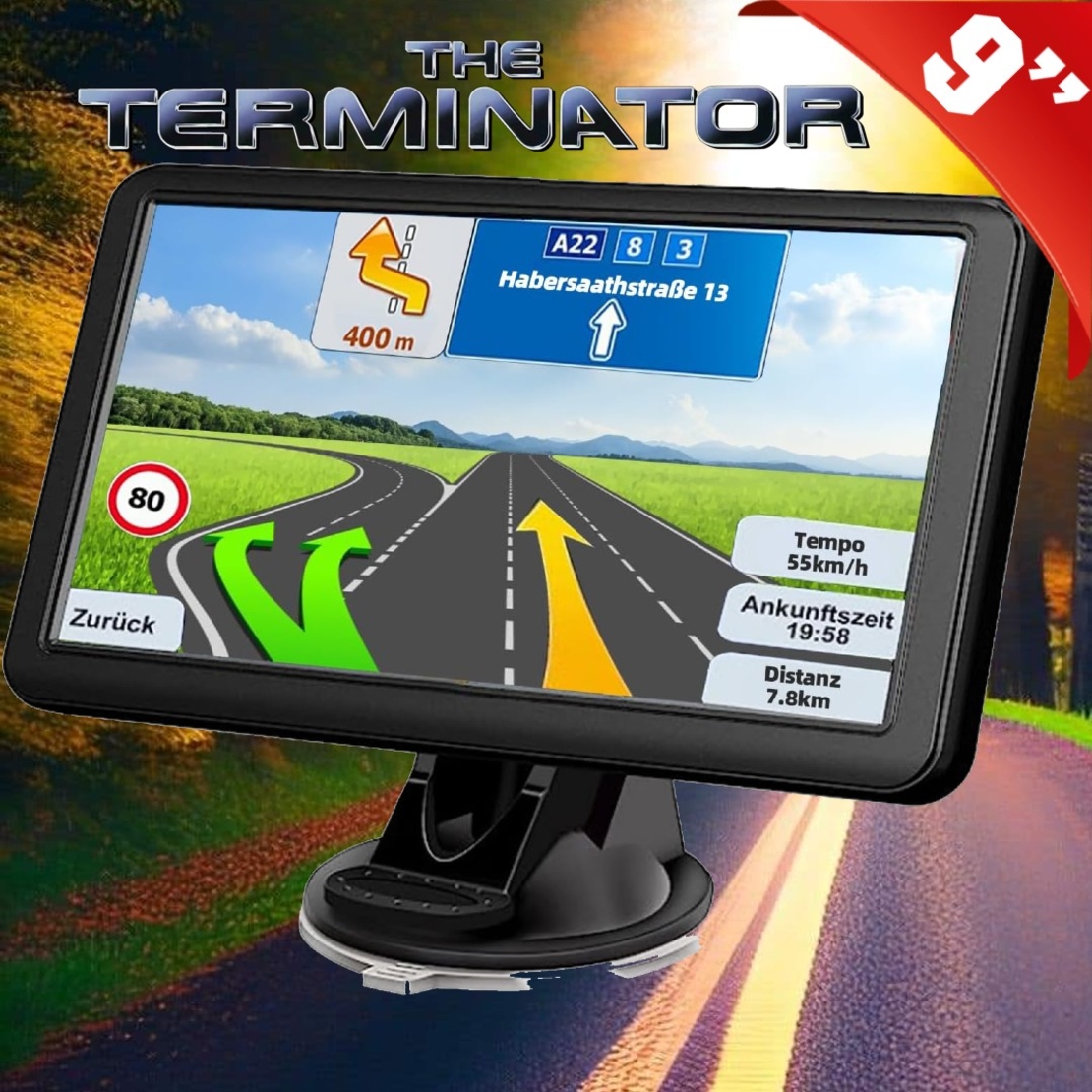 GPS Навигация Diniwid N9i Terminator, 9 инча, 256 MB RAM