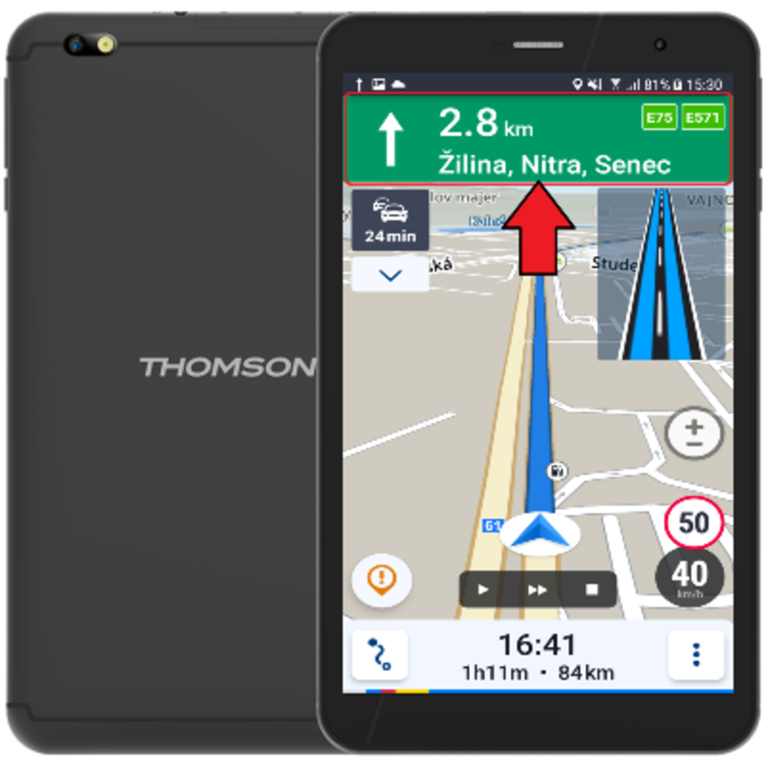 4G Таблет THOMSON TEO8 LTE, 8 инча, Навигация,, Android 13, TV Тунер