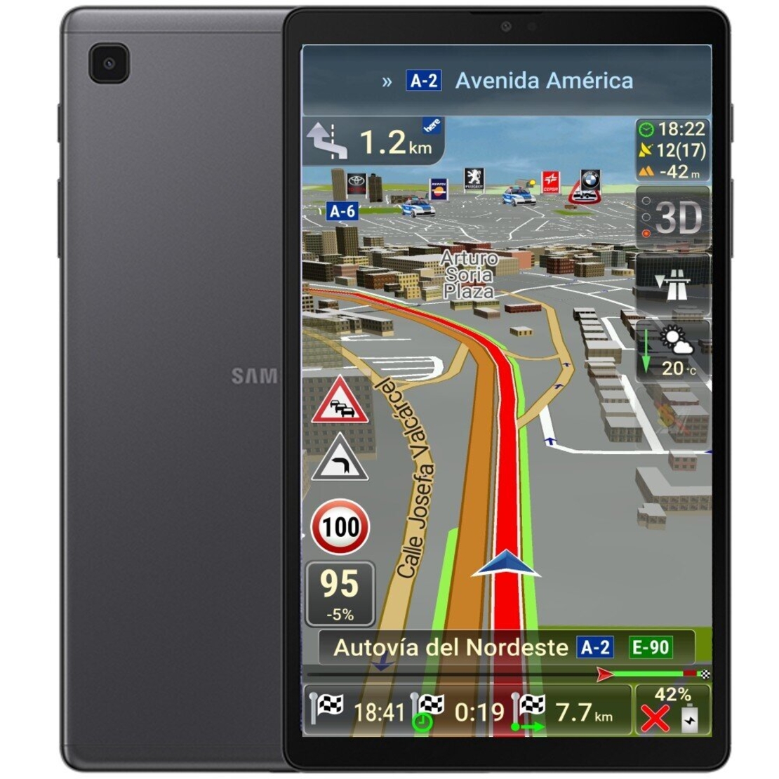 ТАБЛЕТ SAMSUNG SM-T225 GALAXY Tab A7 Lite 8.7 Инча, 32GB, 4G, НАВИГАЦИЯ, TV ТУНЕР