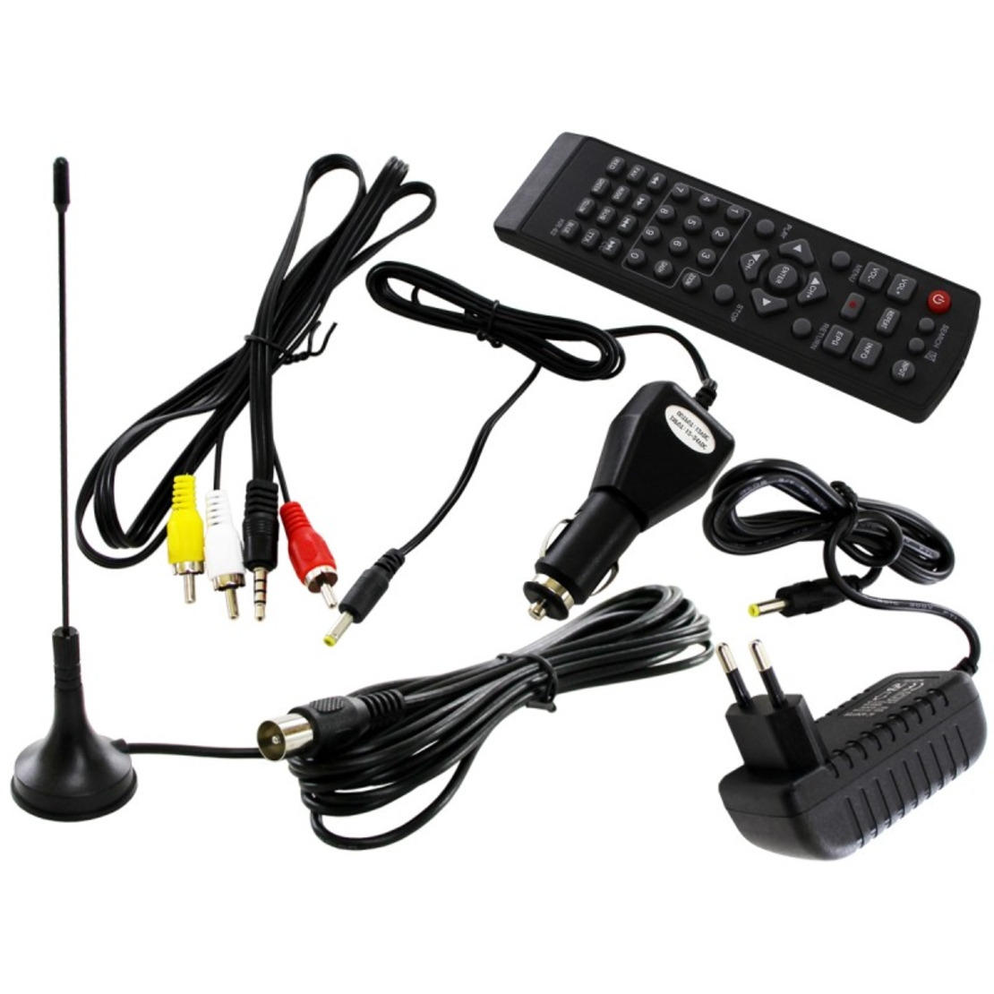 Портативен телевизор NVOX NX-10T, 10 инча, Вградена батерия, DVB-T2, USB