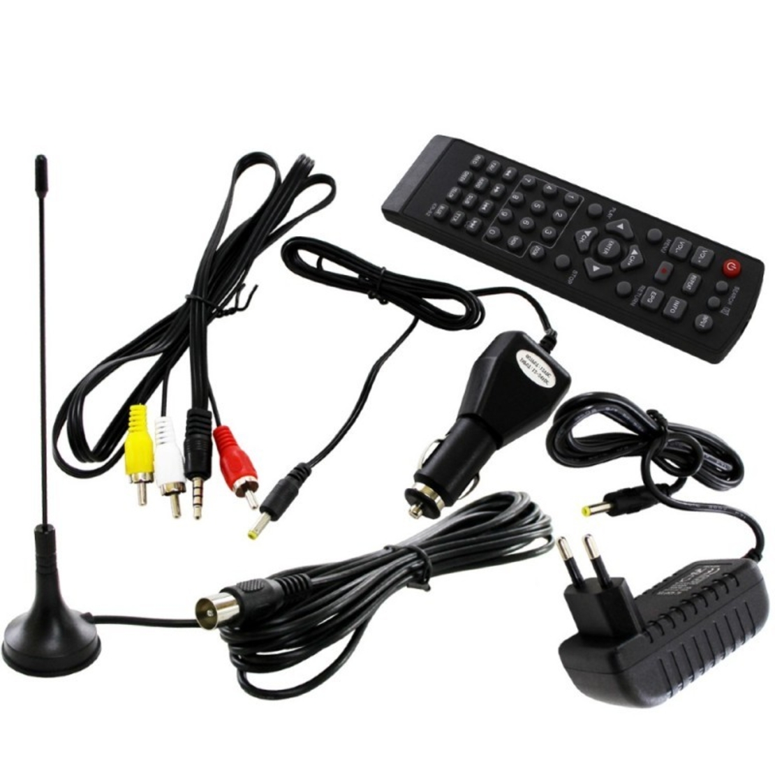 Портативен телевизор NVOX NX-8T, 8 инча, Вградена батерия, DVB-T2, USB