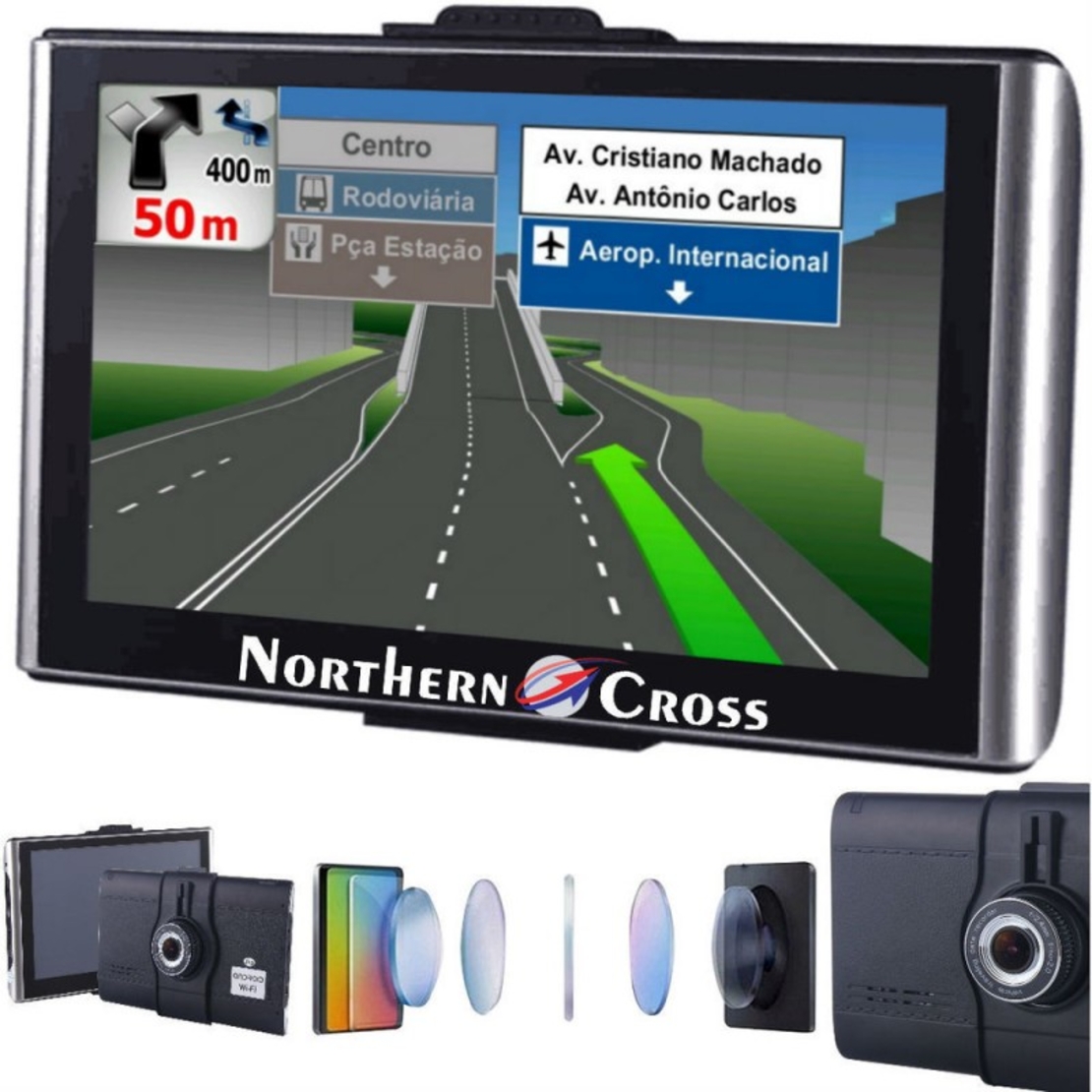 GPS Навигация Northern Cross NC-Q7A CAM, 7 инча, Android, Wi-Fi, Видеорегистратор, Bluetooth