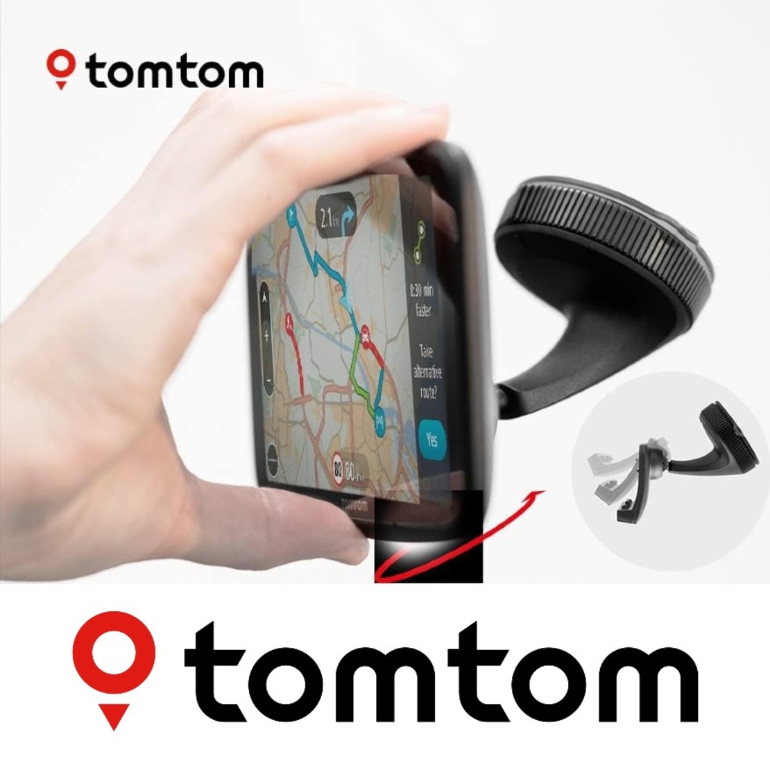 Магнитен монтажен комплект за TomTom GO EXPERT, GO DISCOVER, GO CAMPER MAX