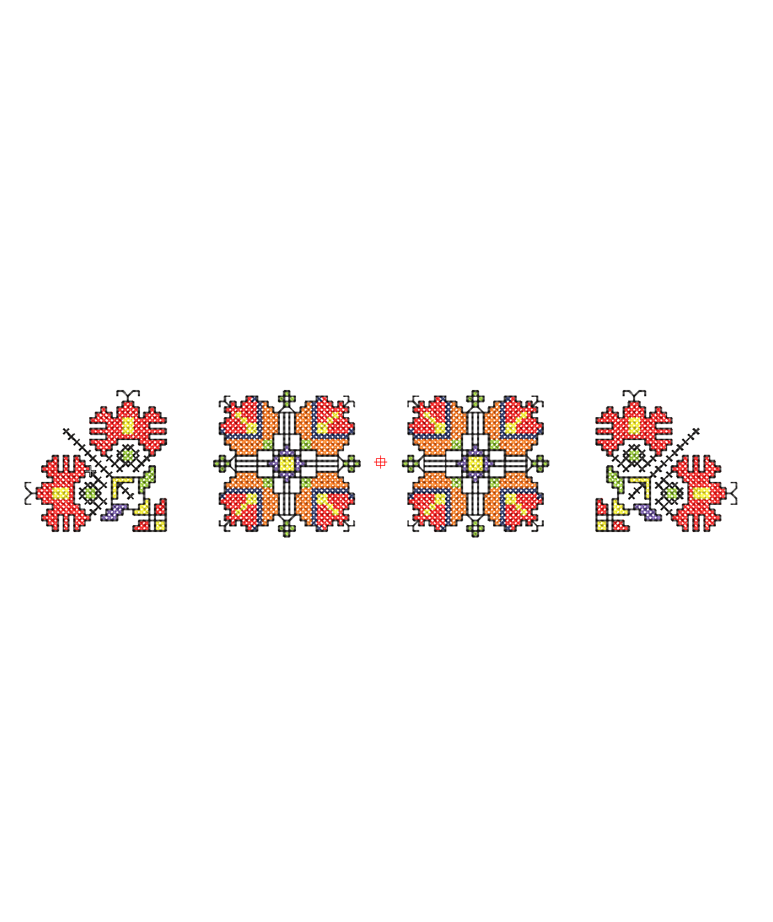 Шевица 123 кръстат бод