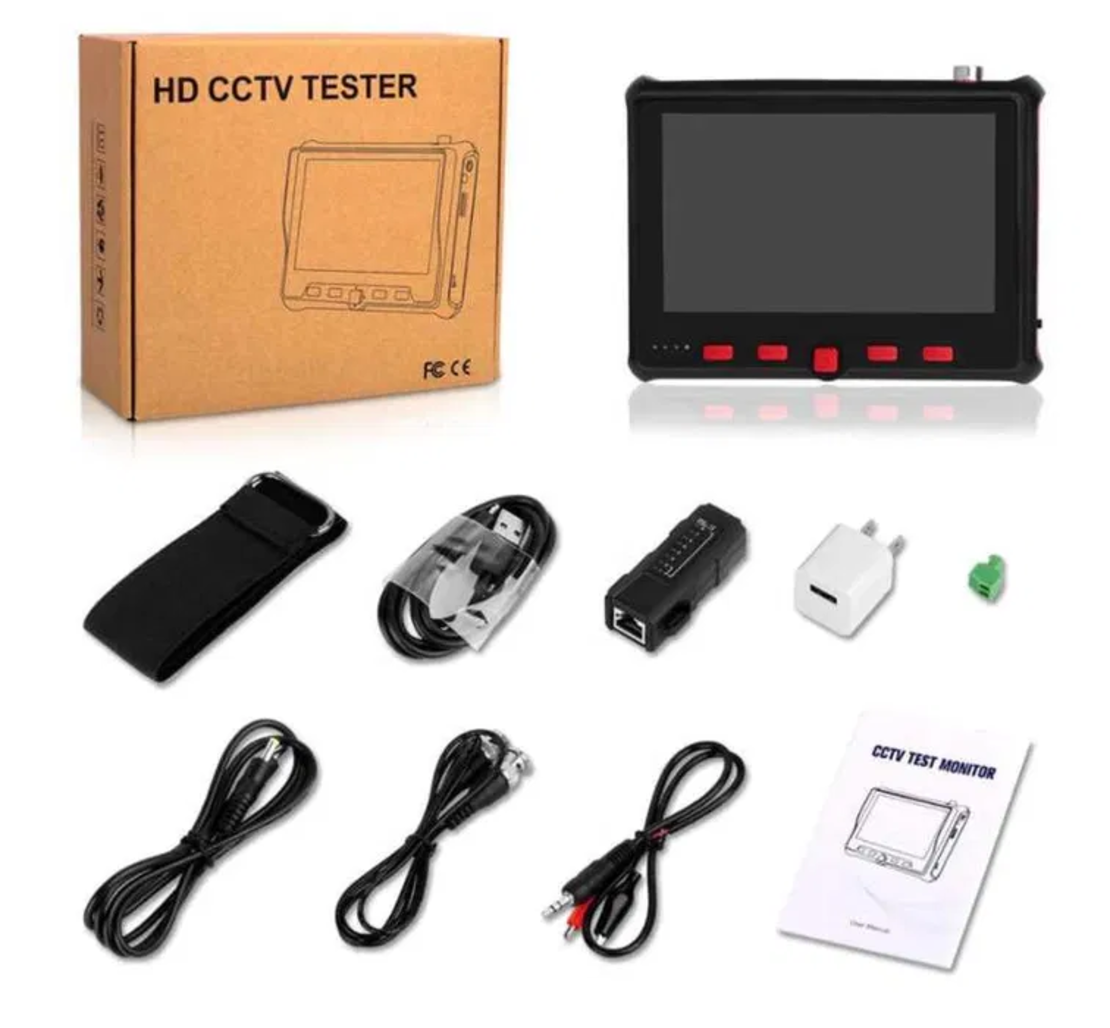 Тестер камери TVI,AHD,CVI цифрови+аналогови до 8MP-Dahua-Hikvision