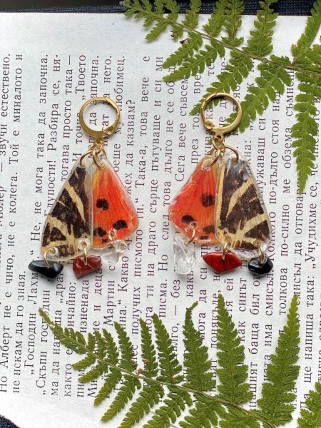 Butterfly wing earrings