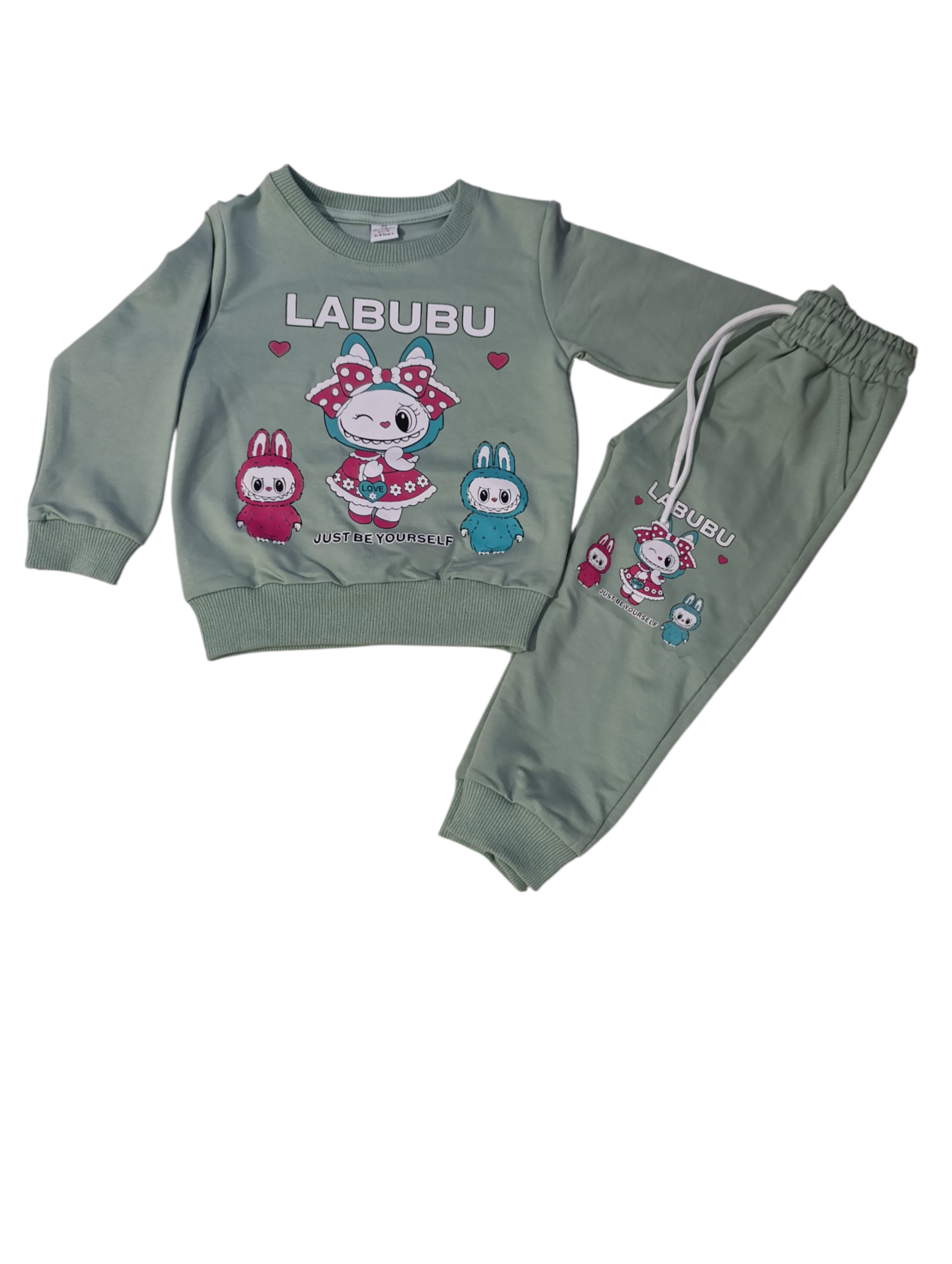 Зелен комплект Labubu