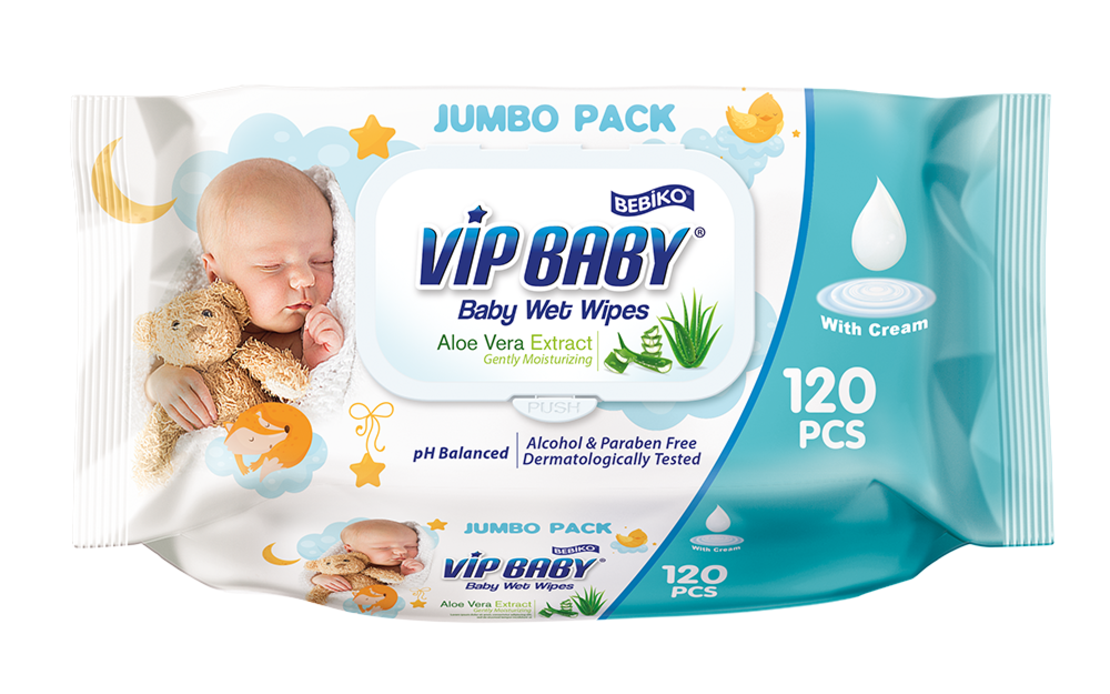 Мокри кърпички Bebiko Wet Wipes  Алое Вера120бр.