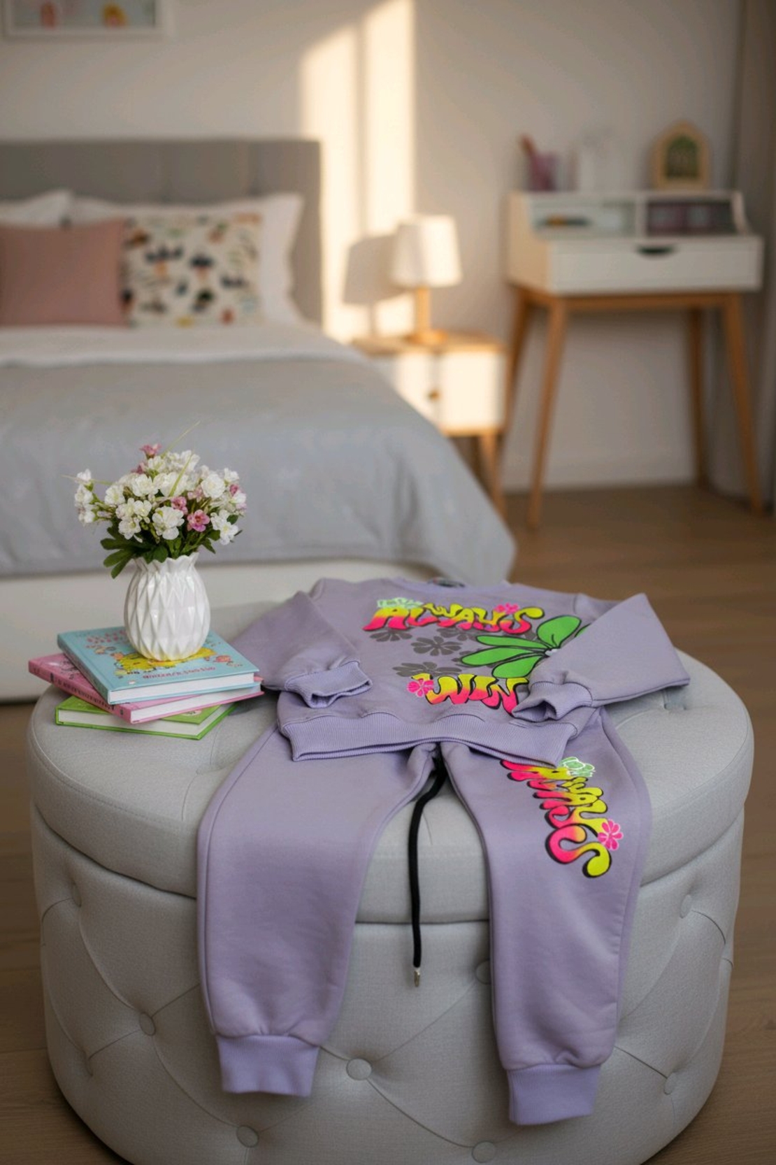 Лилав комплект Love Always Win