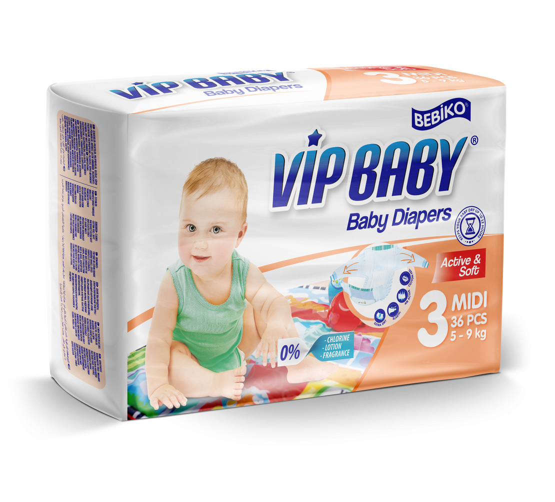 ViP Baby Active&Soft  Midi пелени