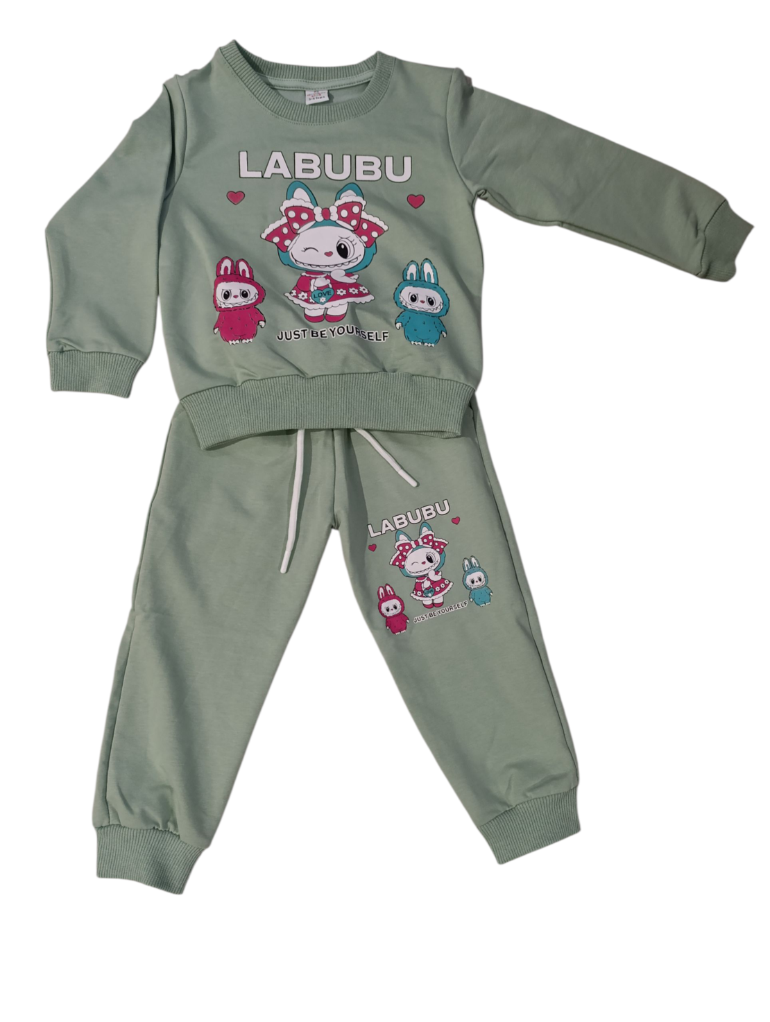 Зелен комплект Labubu