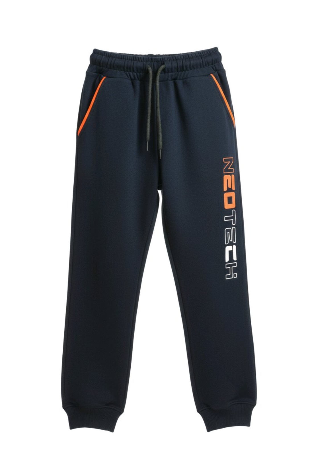 Долнище черно с оранжев надпис