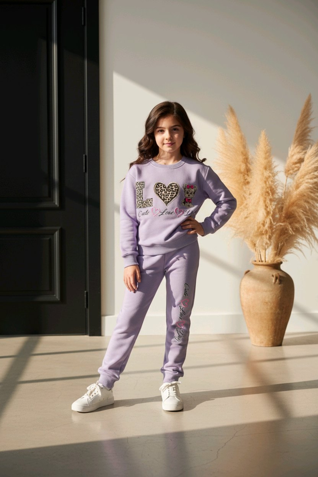 Комплект за момиче Cute Love Dog