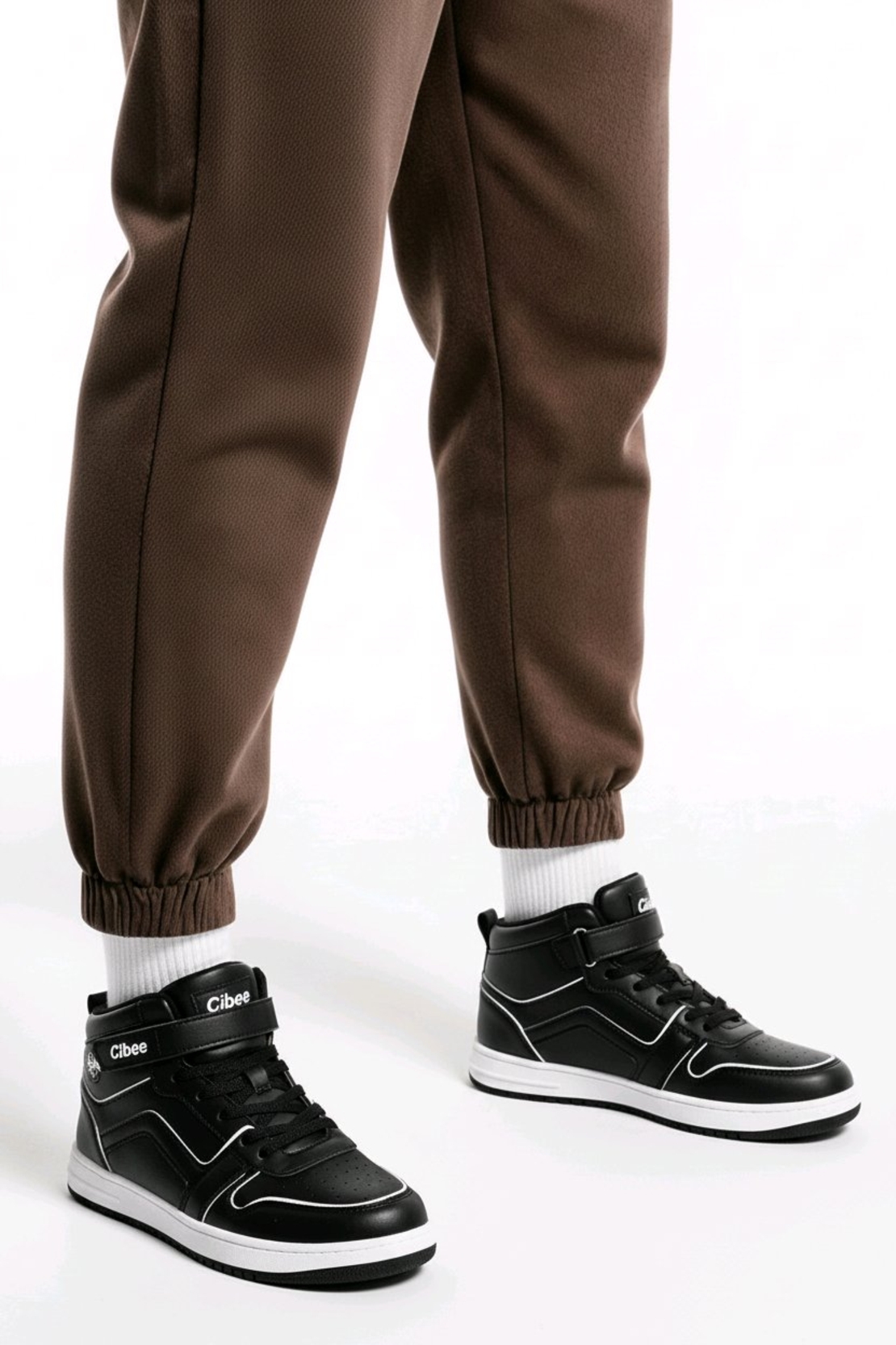 Високи кожени маратонки Clibee