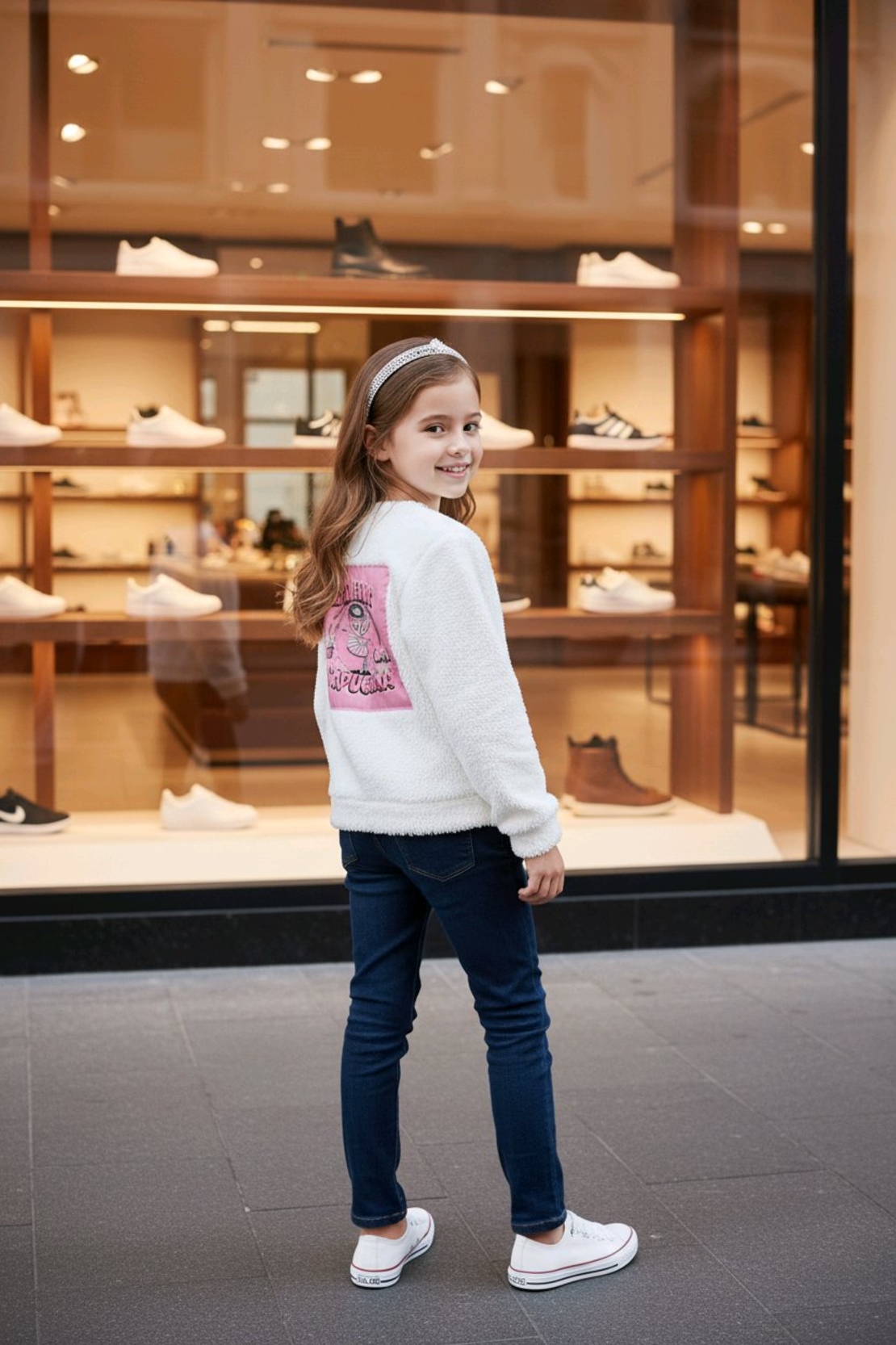 Бяло палтенце Ballerina Capuchina