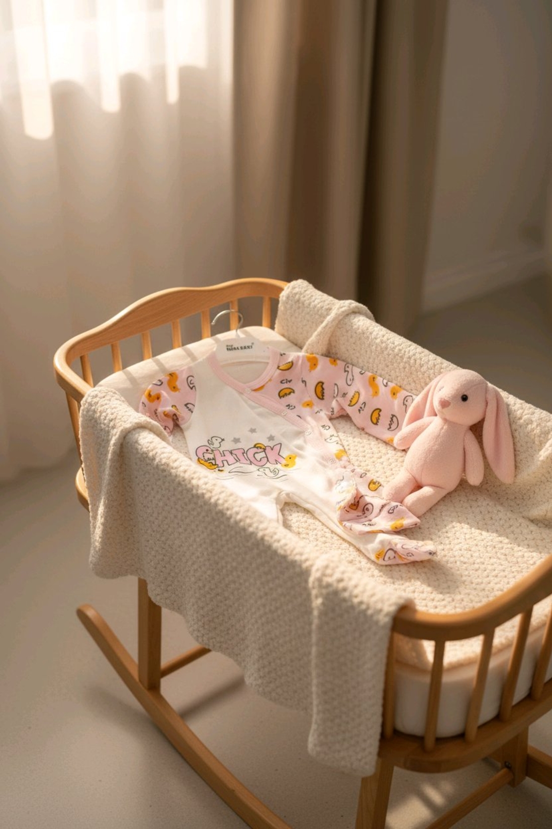 Ромпър и шапка Chick