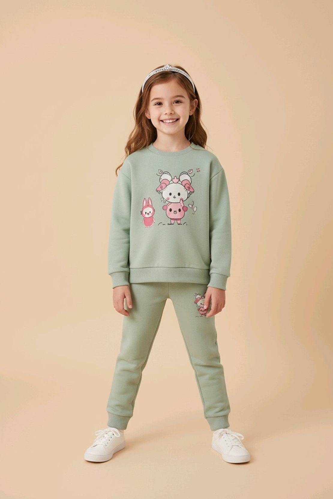 Зелен комплект Labubu