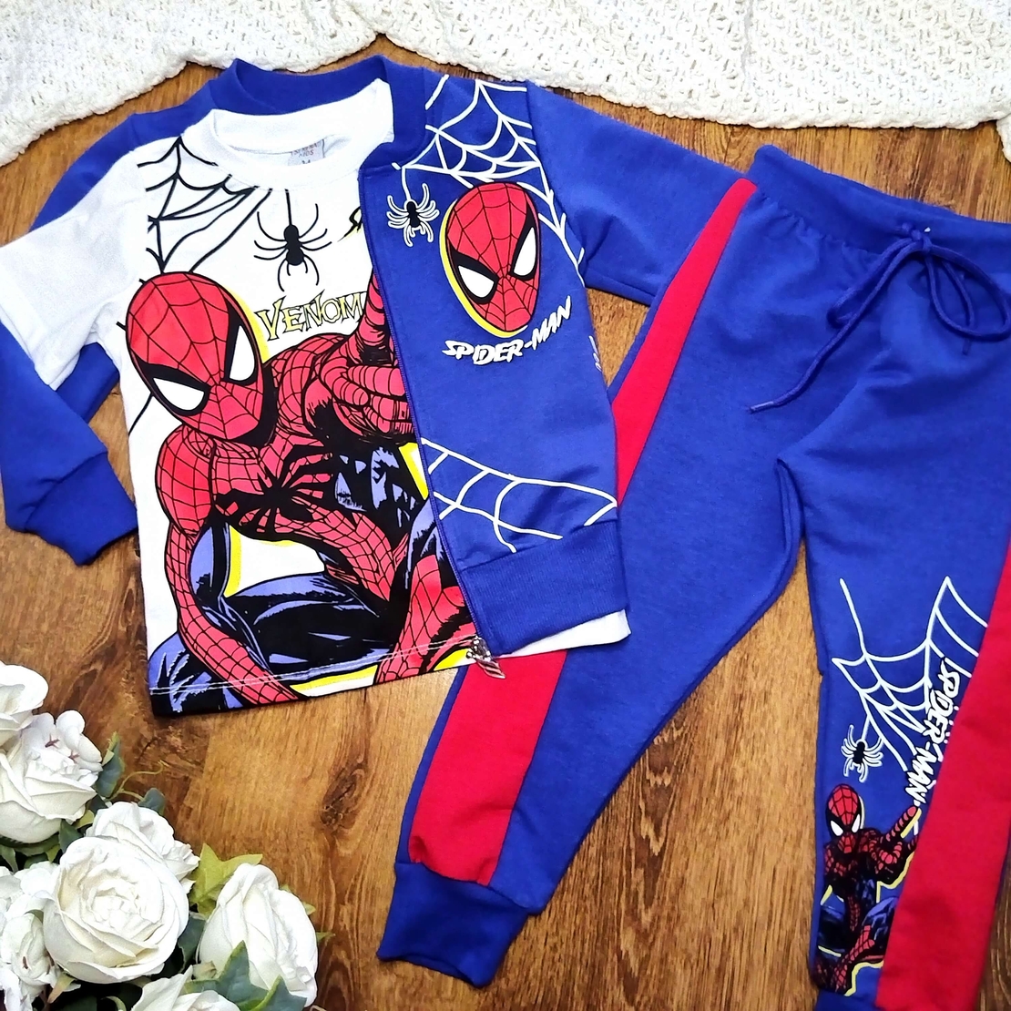 Комплект Спайдърмен три части с тениска