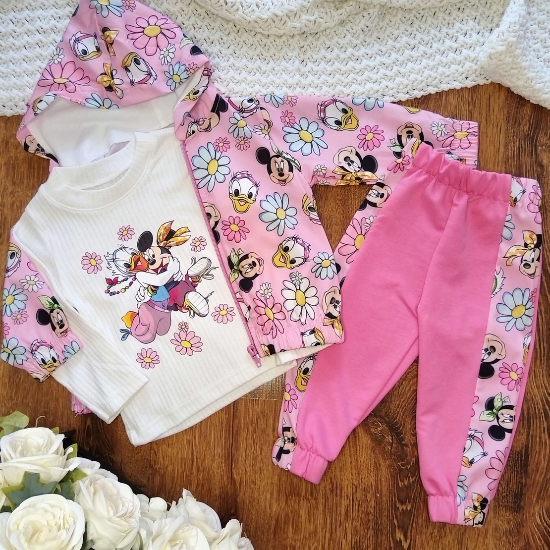 Комплект от три части розов Мини и Дейзи