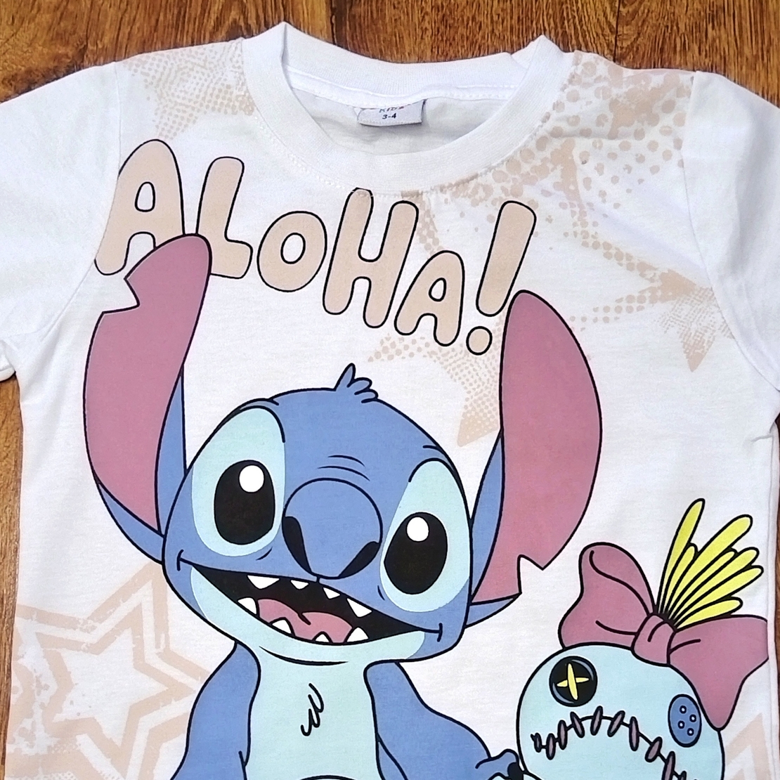 Комплект с тениска Стич в сиво