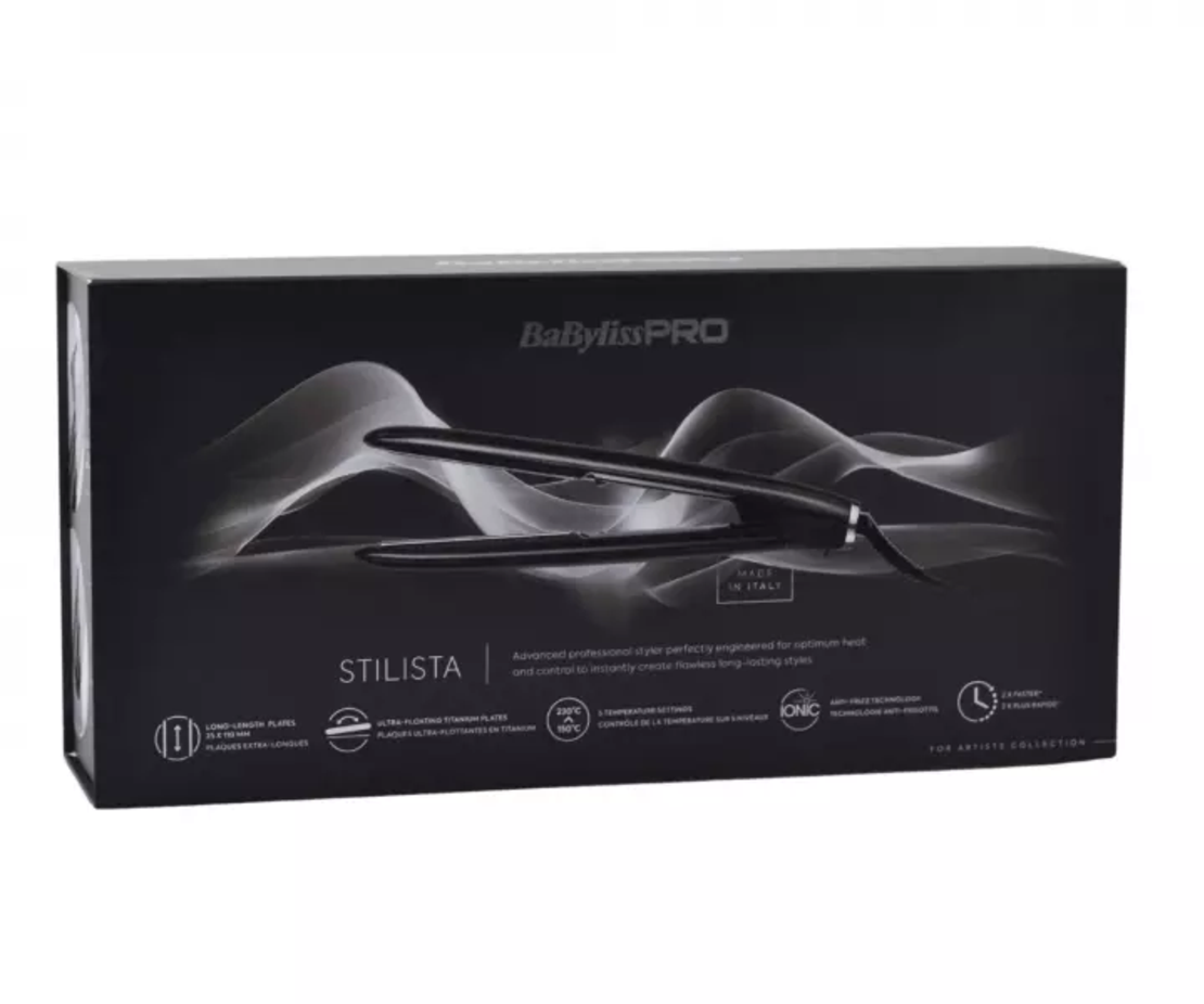 Професионална преса за коса Babyliss Pro Stilista Black&Silver