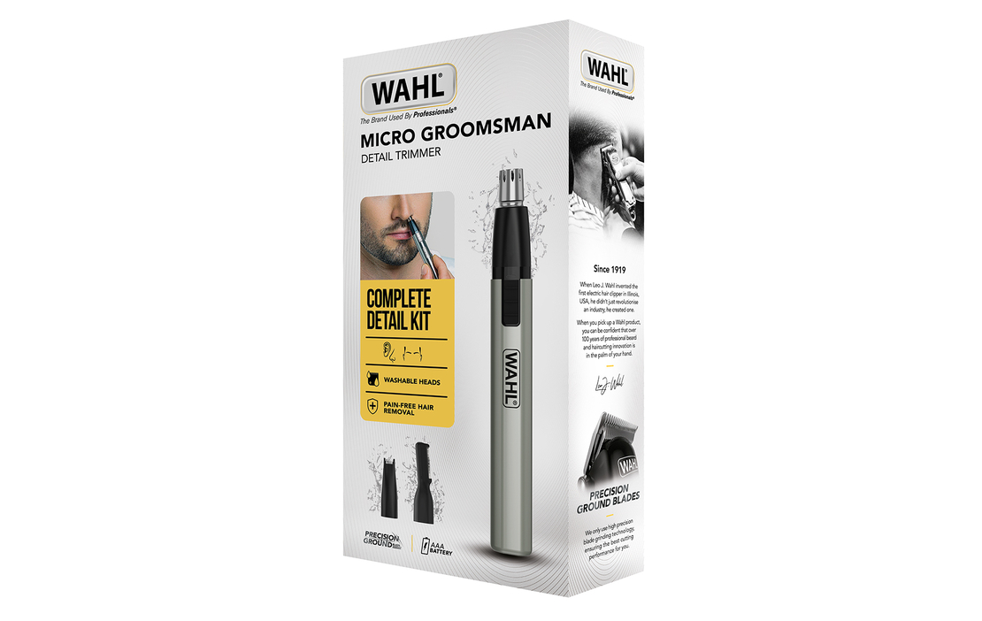 Тример за вежди, нос и уши Wahl Micro Groomsman® 2 in 1