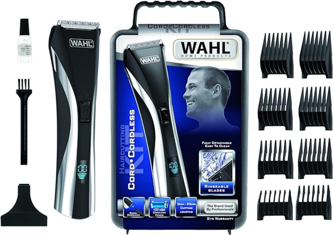 Акумулаторна машинка за подстригване Wahl Hybrid LCD