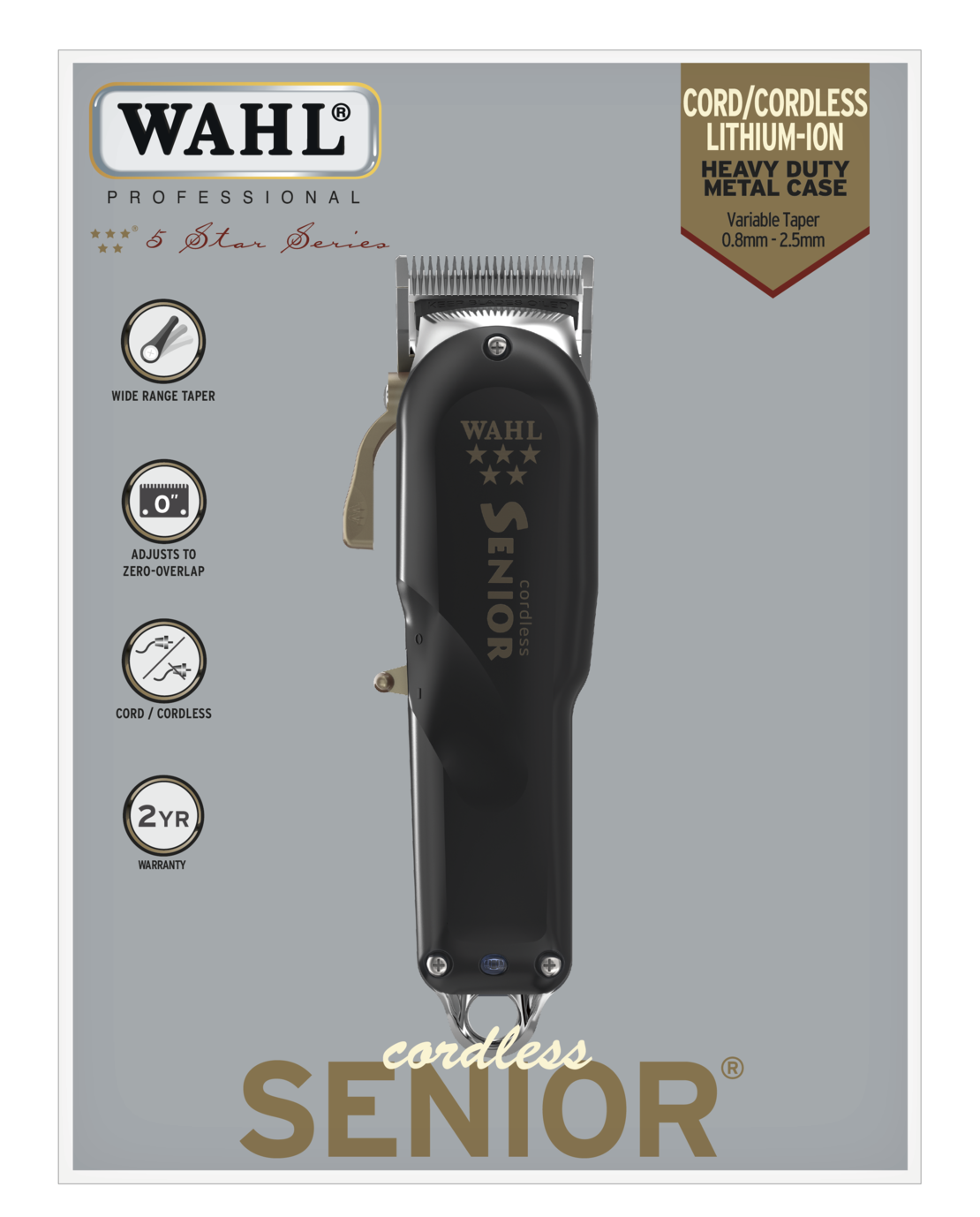 Професионална акумулаторна машинка за подстригване WAHL CORDLESS SENIOR
